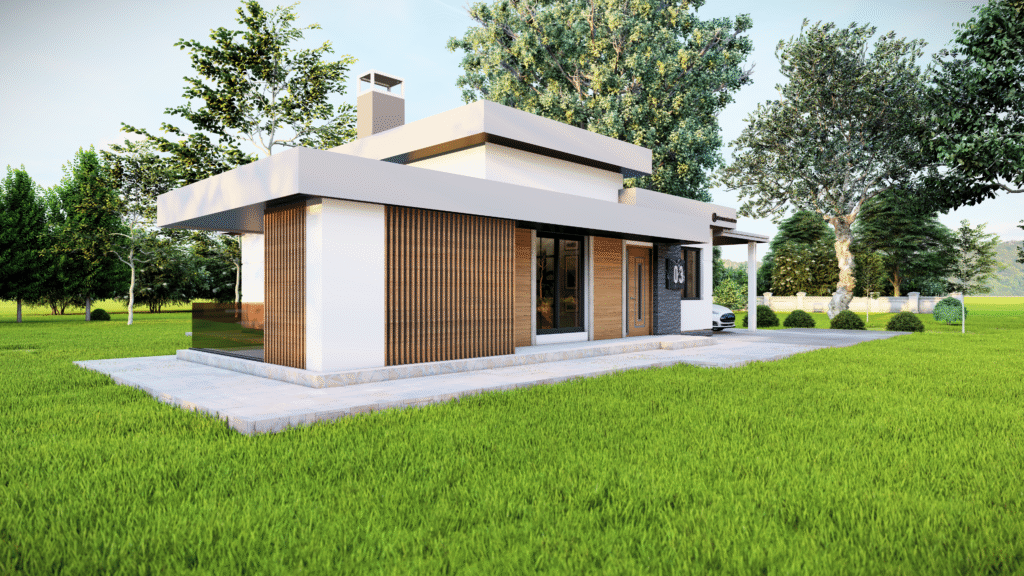 Çelik ve Prefabrik Yapı Tasarımları 3+1 celik prefabrik ev tasarimi3