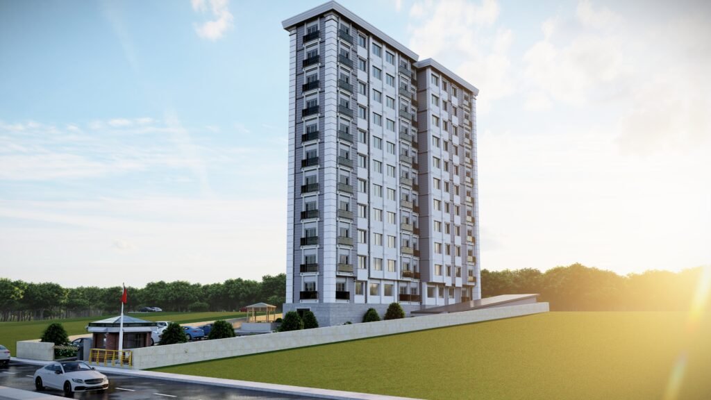 Kadıköy Mimari Tasarım Yeni apartman projesi, sade ve şık dış tasarım, modern mimari. Şehir hayatına uygun konut çözümleri