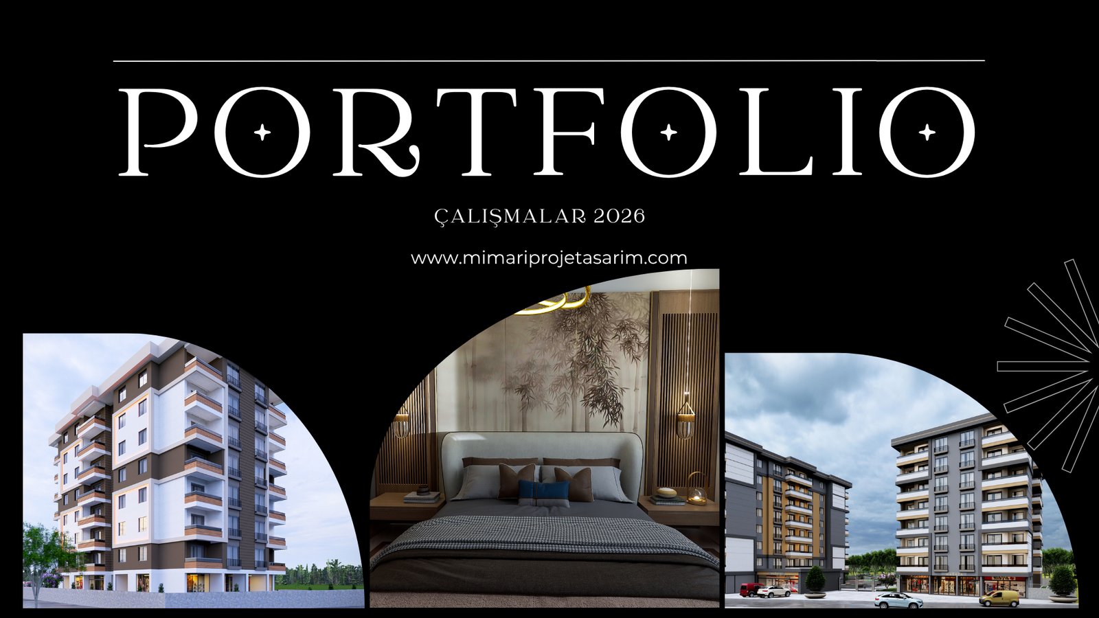 Mimari proje portfolyosu 2026. Mimar Abdullah Çetin